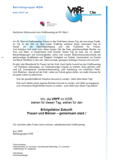 Weltfrauentag-WDR